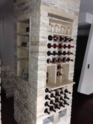 Cellar and bookcase WineMOD:Design of the Pillar.